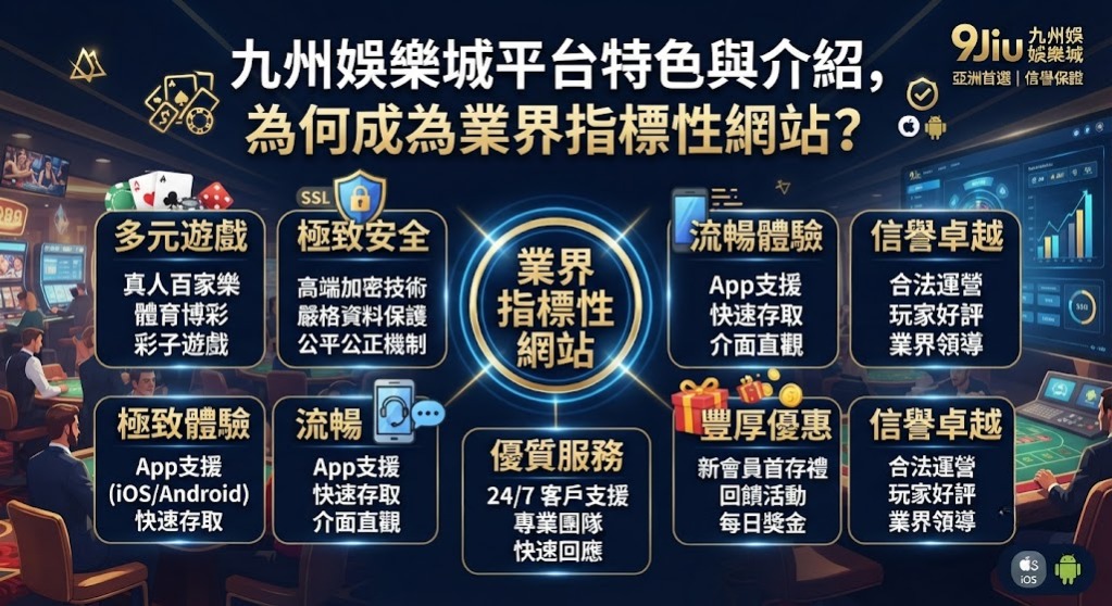 九州娛樂城平台特色與介紹